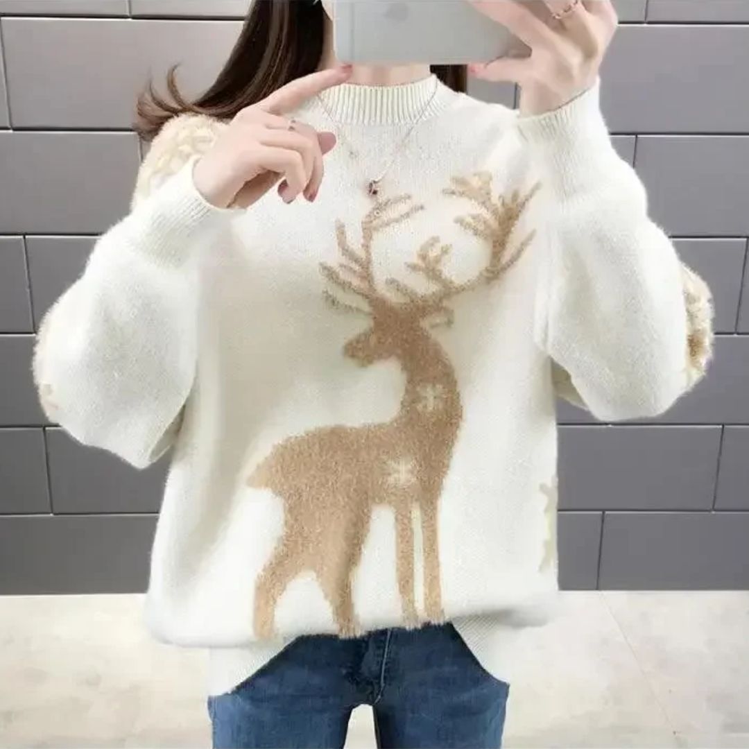 Pull de Noël confortable pour femme