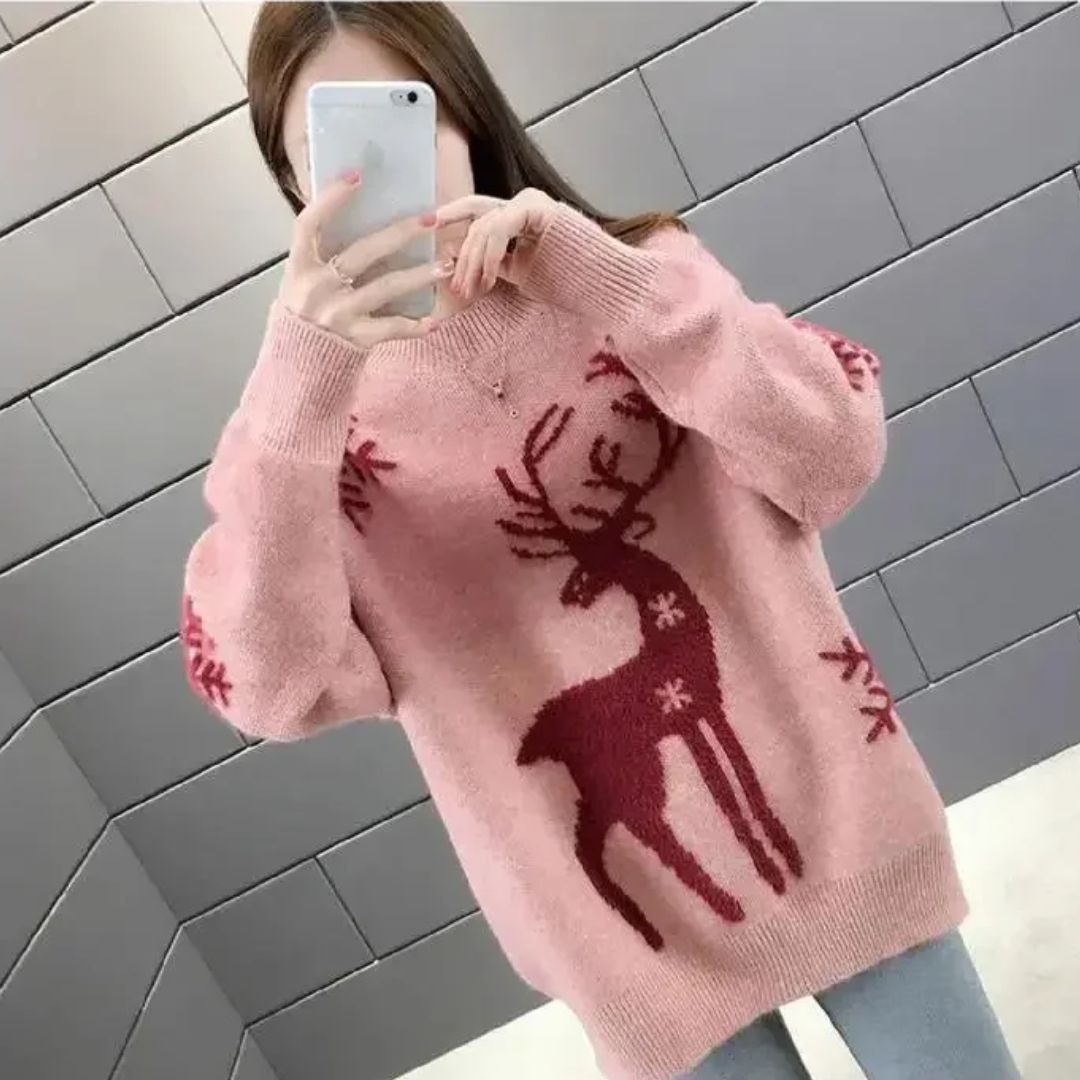 Pull de Noël confortable pour femme