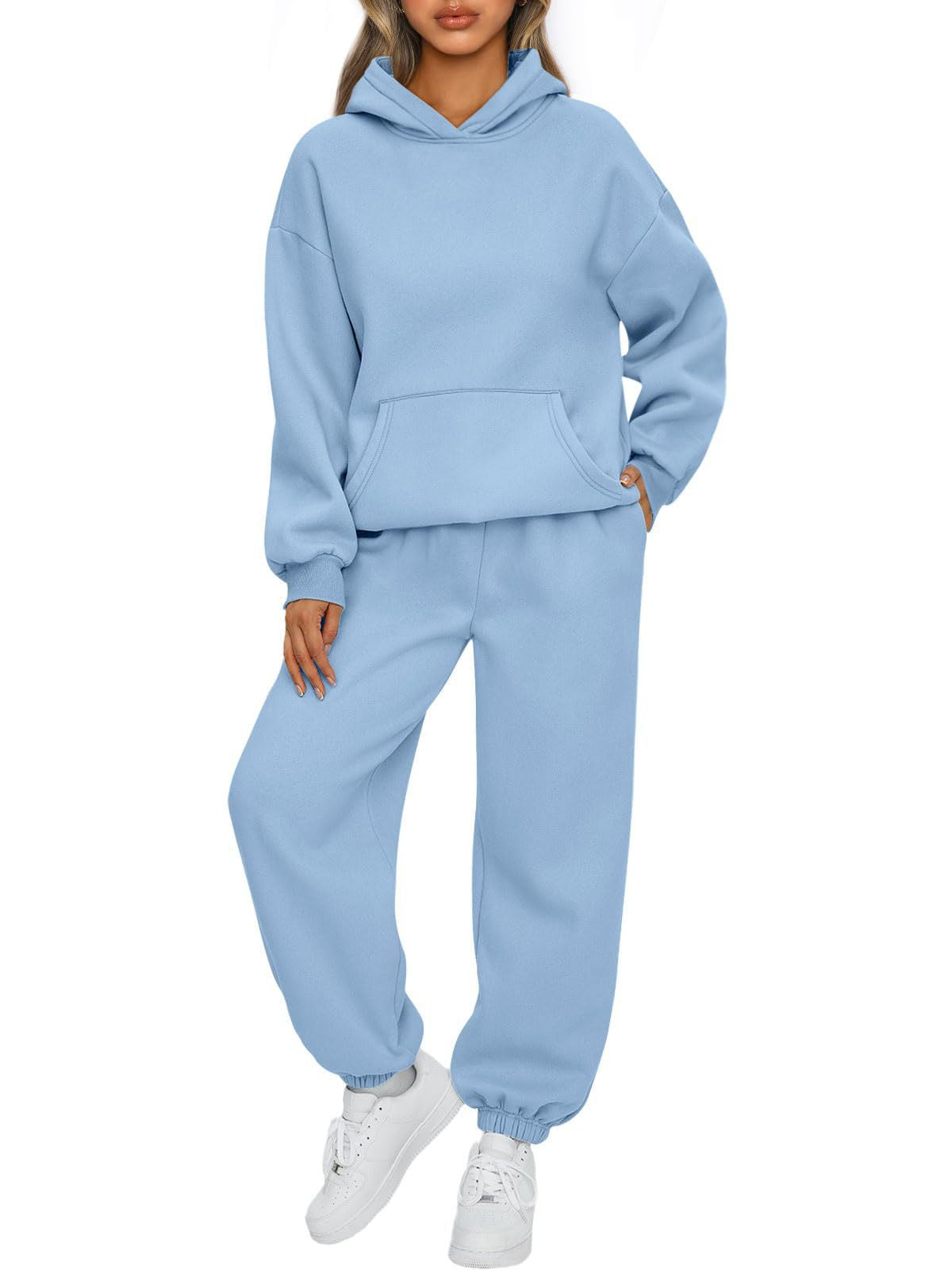 Women's Cozy Hooded Sweatshirt Set