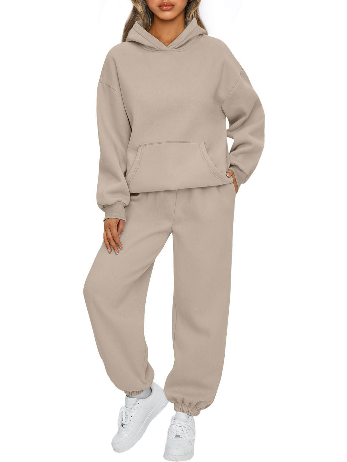 Women's Cozy Hooded Sweatshirt Set