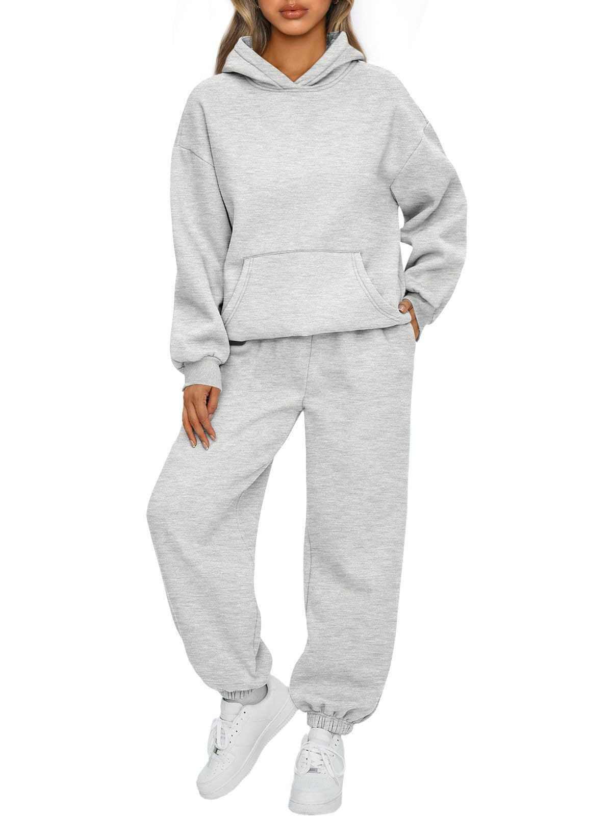 Women's Cozy Hooded Sweatshirt Set