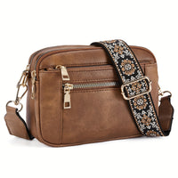 Sac bandoulière pour femme, style bohème chic, en simili cuir