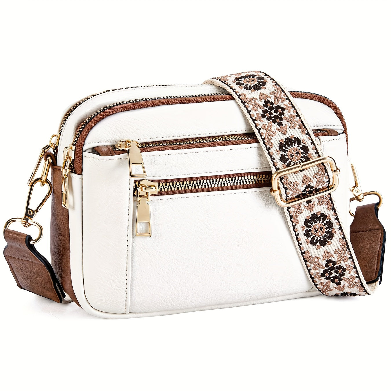 Sac bandoulière pour femme, style bohème chic, en simili cuir