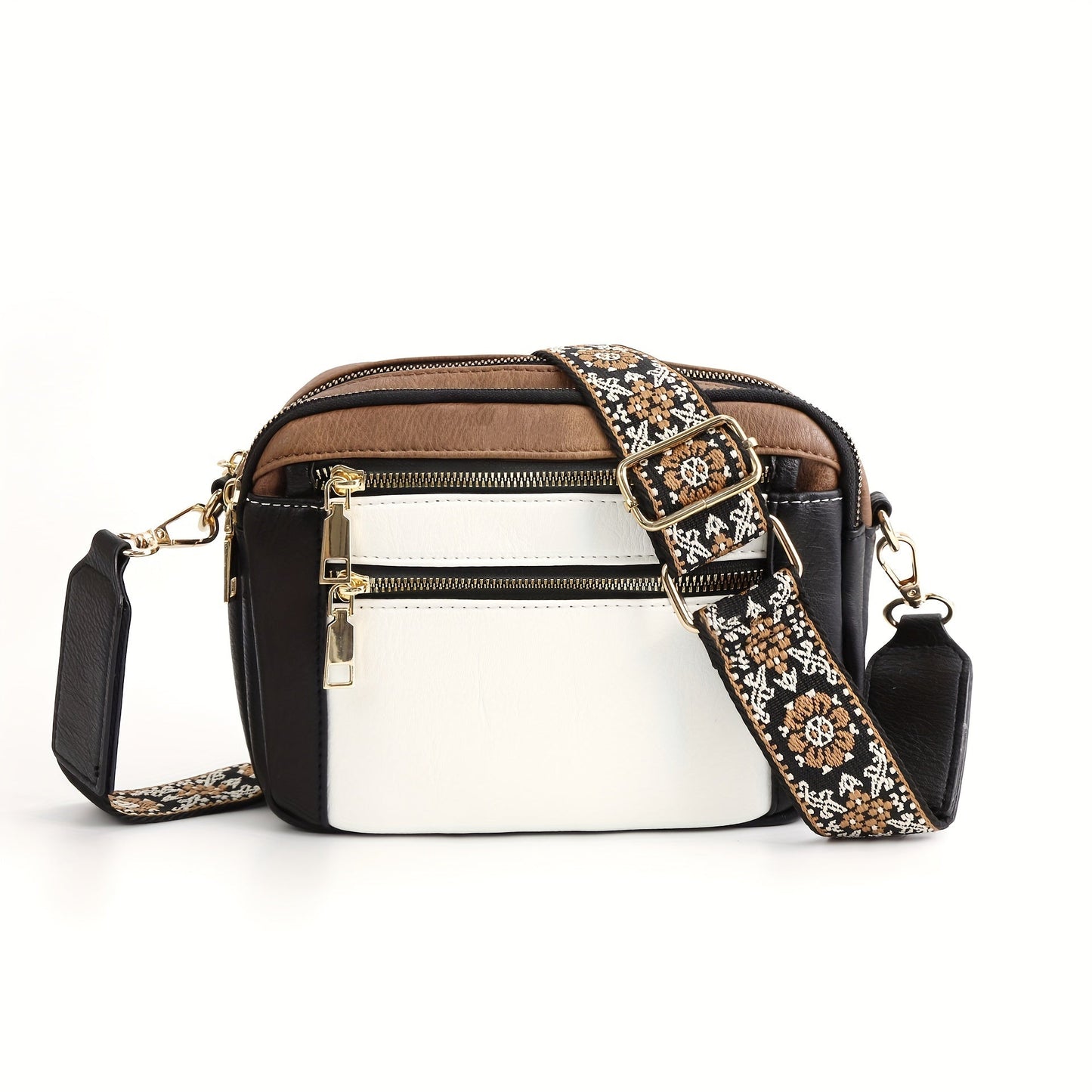 Sac bandoulière pour femme, style bohème chic, en simili cuir