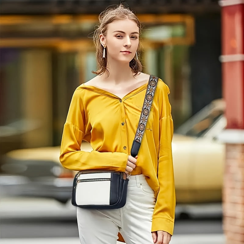 Sac bandoulière pour femme, style bohème chic, en simili cuir