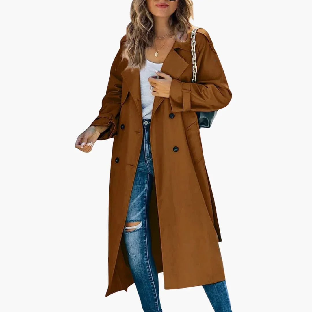 Trench-coat croisé pour femme