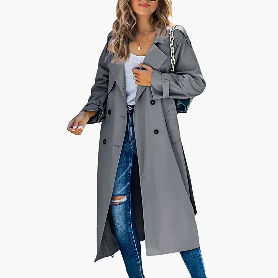 Trench-coat croisé pour femme