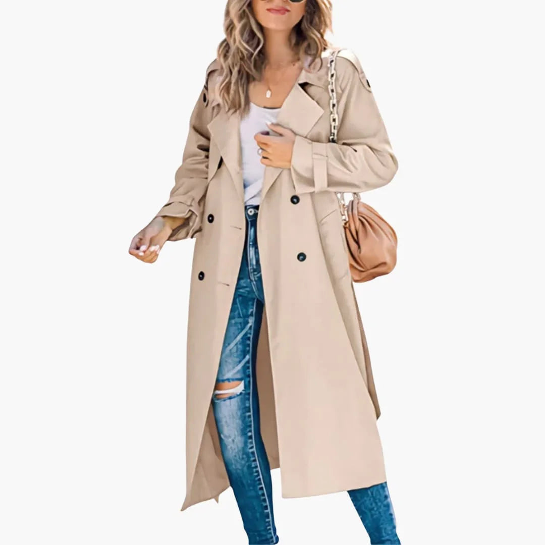 Trench-coat croisé pour femme