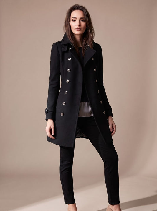 Women's Double-Breasted Winter Wool Coat