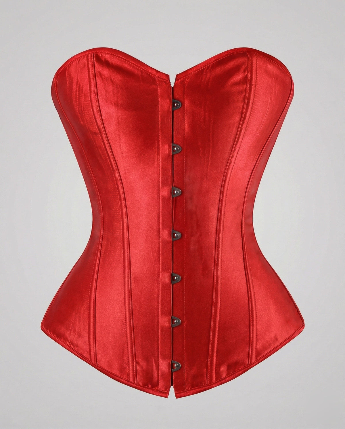 Women's Elegant Satin Corset with Reinforced Boning
