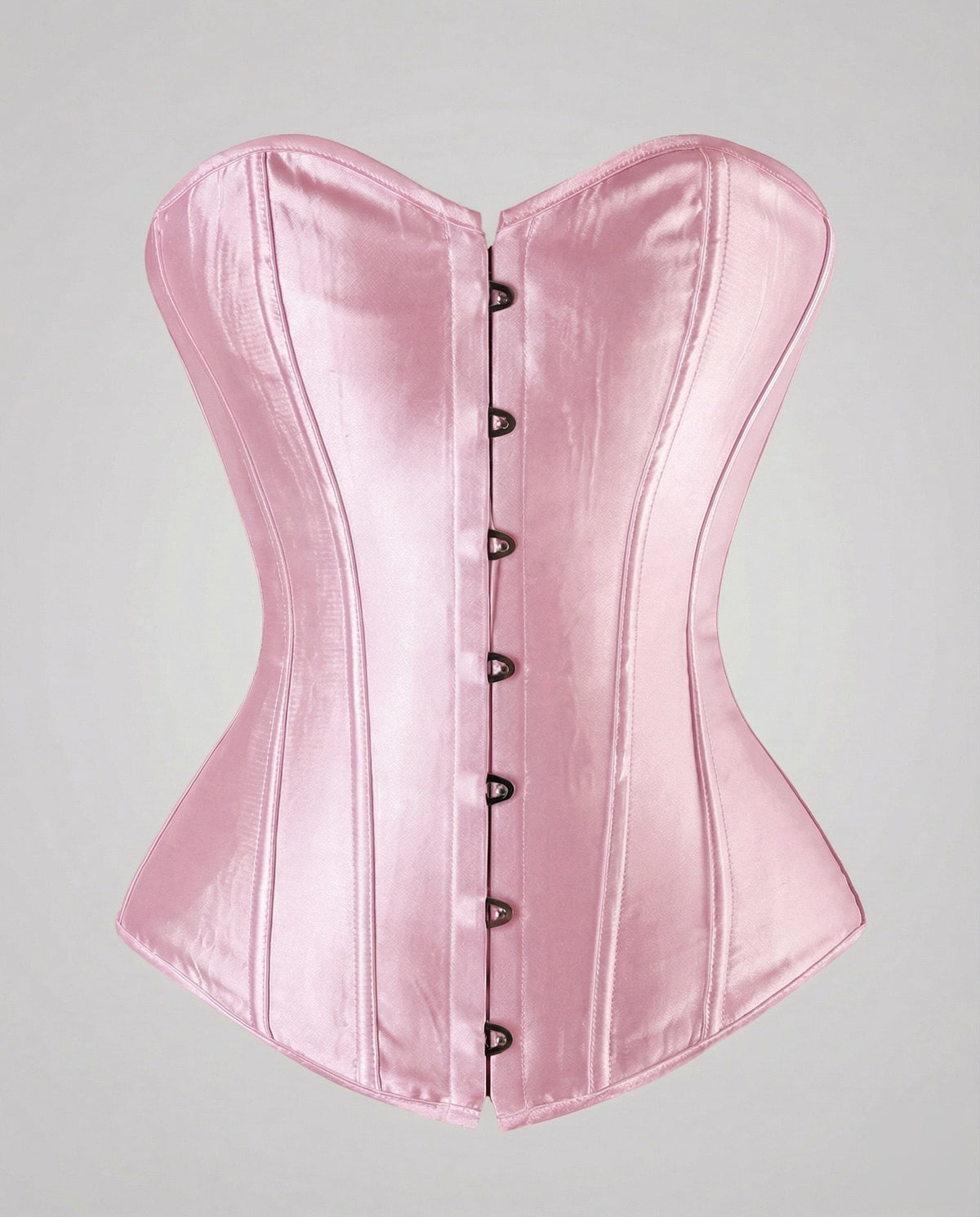 Women's Elegant Satin Corset with Reinforced Boning