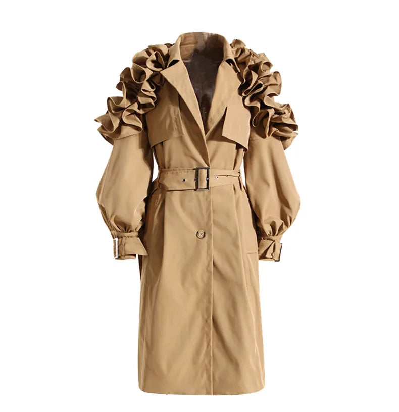 Women's Elegant Trench Coat - Timeless Style & Sophistication