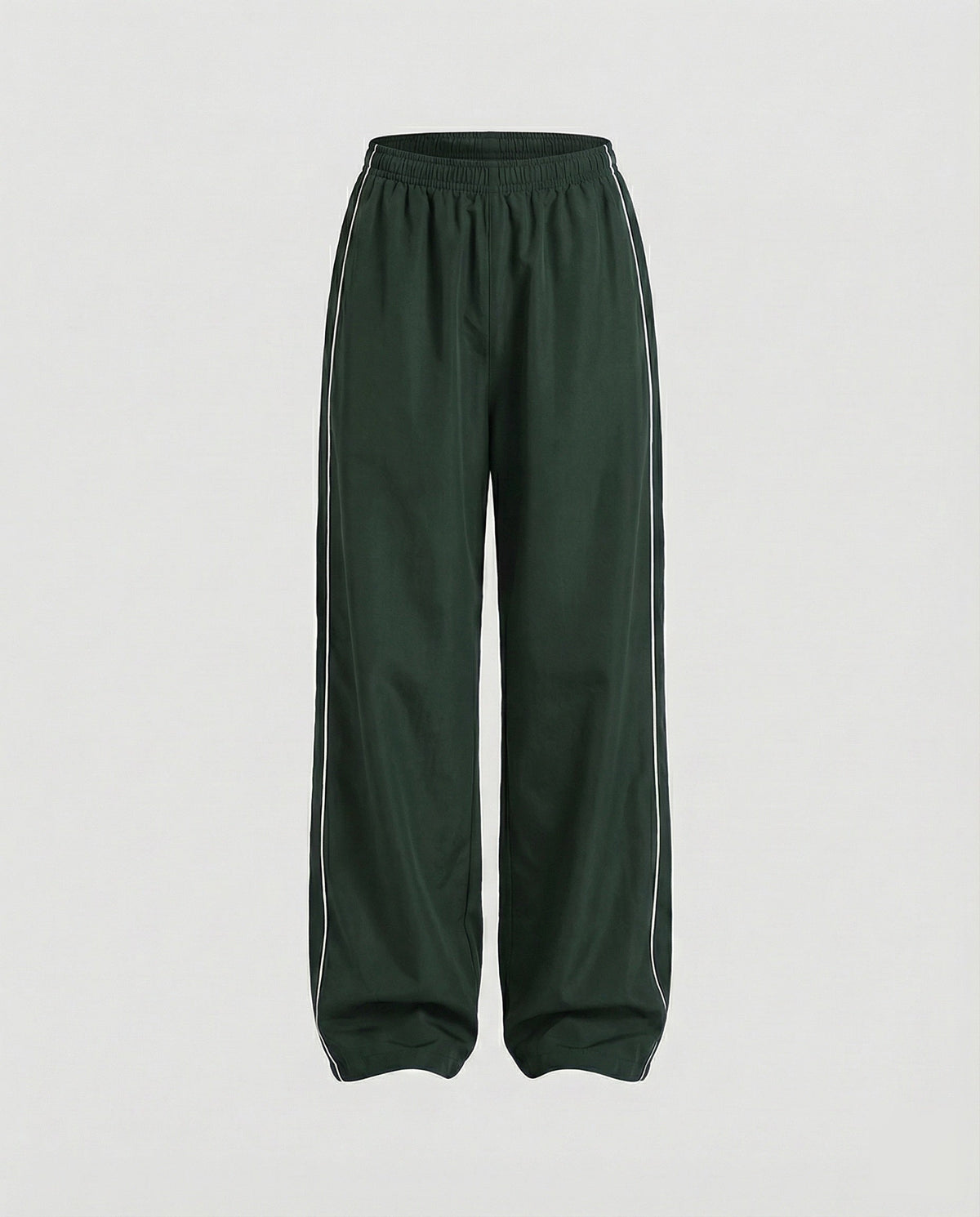 Women's Extra Wide-Leg Retro Casual Pants with Piping