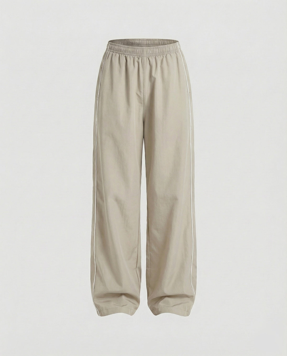 Women's Extra Wide-Leg Retro Casual Pants with Piping