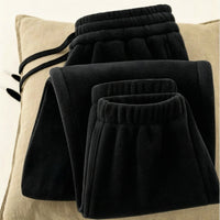 Women's Fleece Jogger Sweatpants with Drawstring Waist and Cuffed Ankle