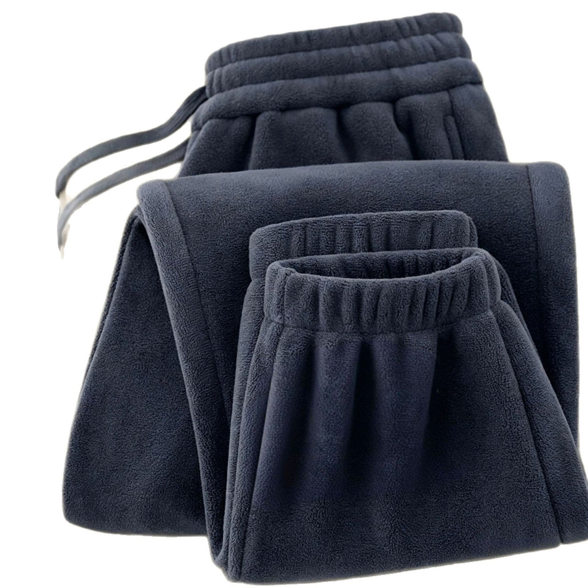 Women's Fleece Jogger Sweatpants with Drawstring Waist and Cuffed Ankle