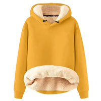 Sweat à capuche pour femme doublé en polaire