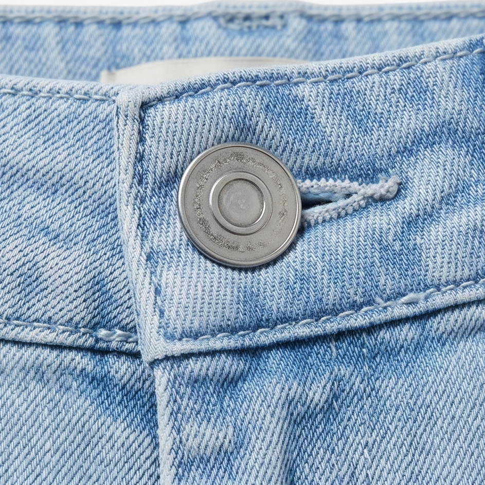 Jean raccourci pour femme, taille haute et jambes ballon