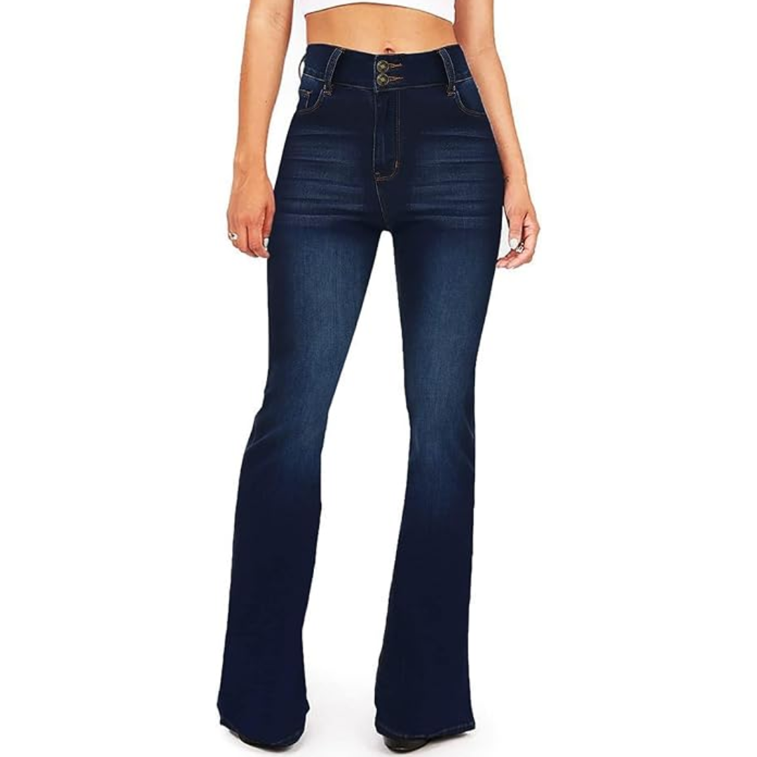 Jean évasé taille haute pour femme - Stella
