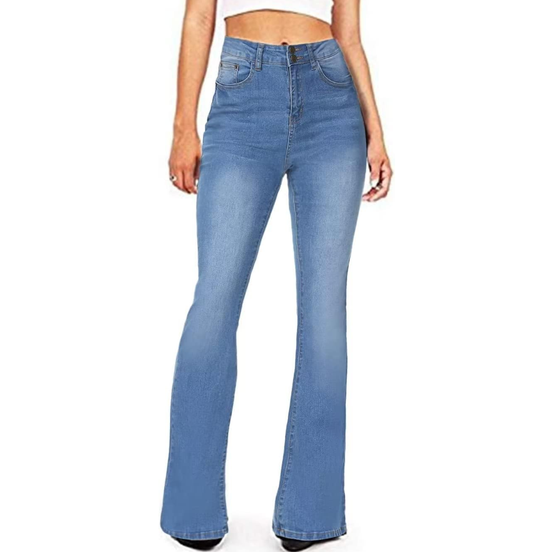 Jean évasé taille haute pour femme - Stella
