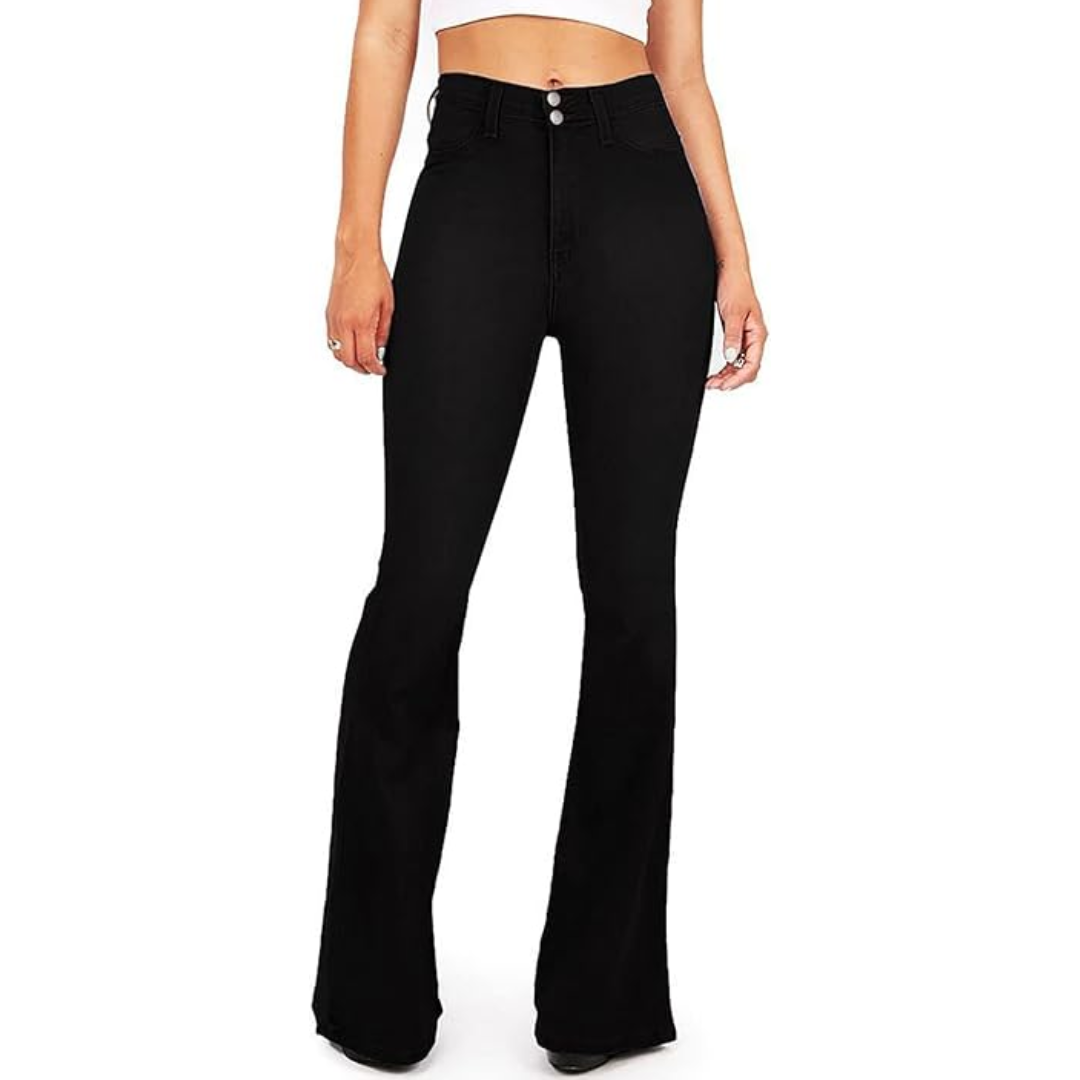 Jean évasé taille haute pour femme - Stella
