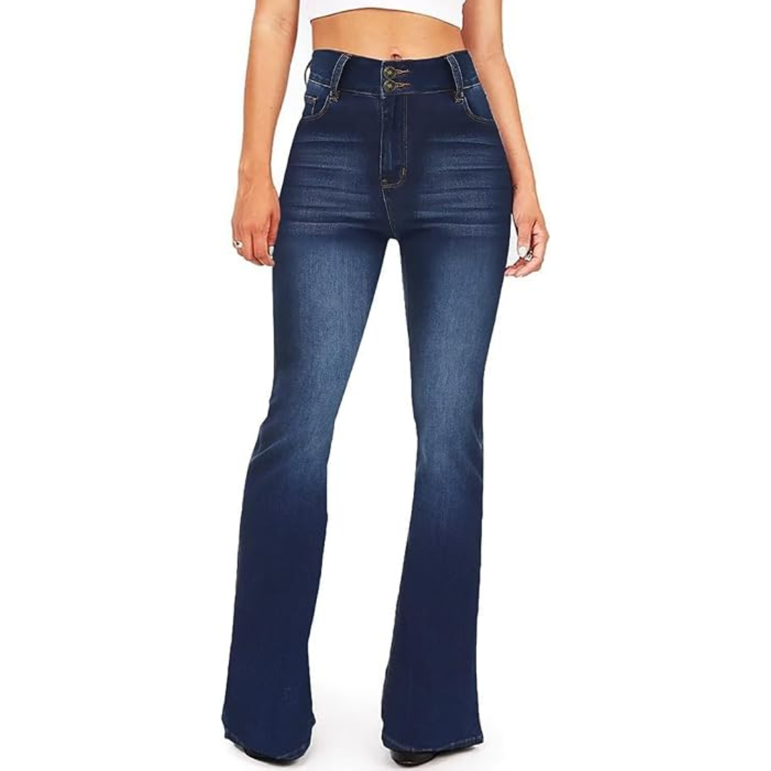 Jean évasé taille haute pour femme - Stella