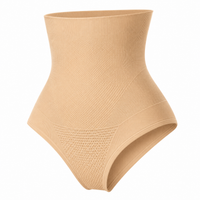 Women's High-Waisted Shapewear Panties | Nylon & Elastane | Seamless Moderate Compression Panties