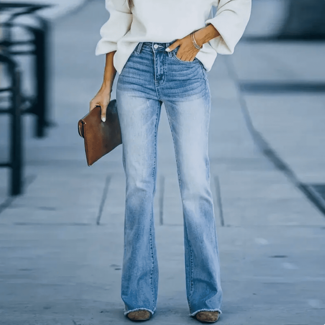 Women's High-Waisted Slim Fit Jeans