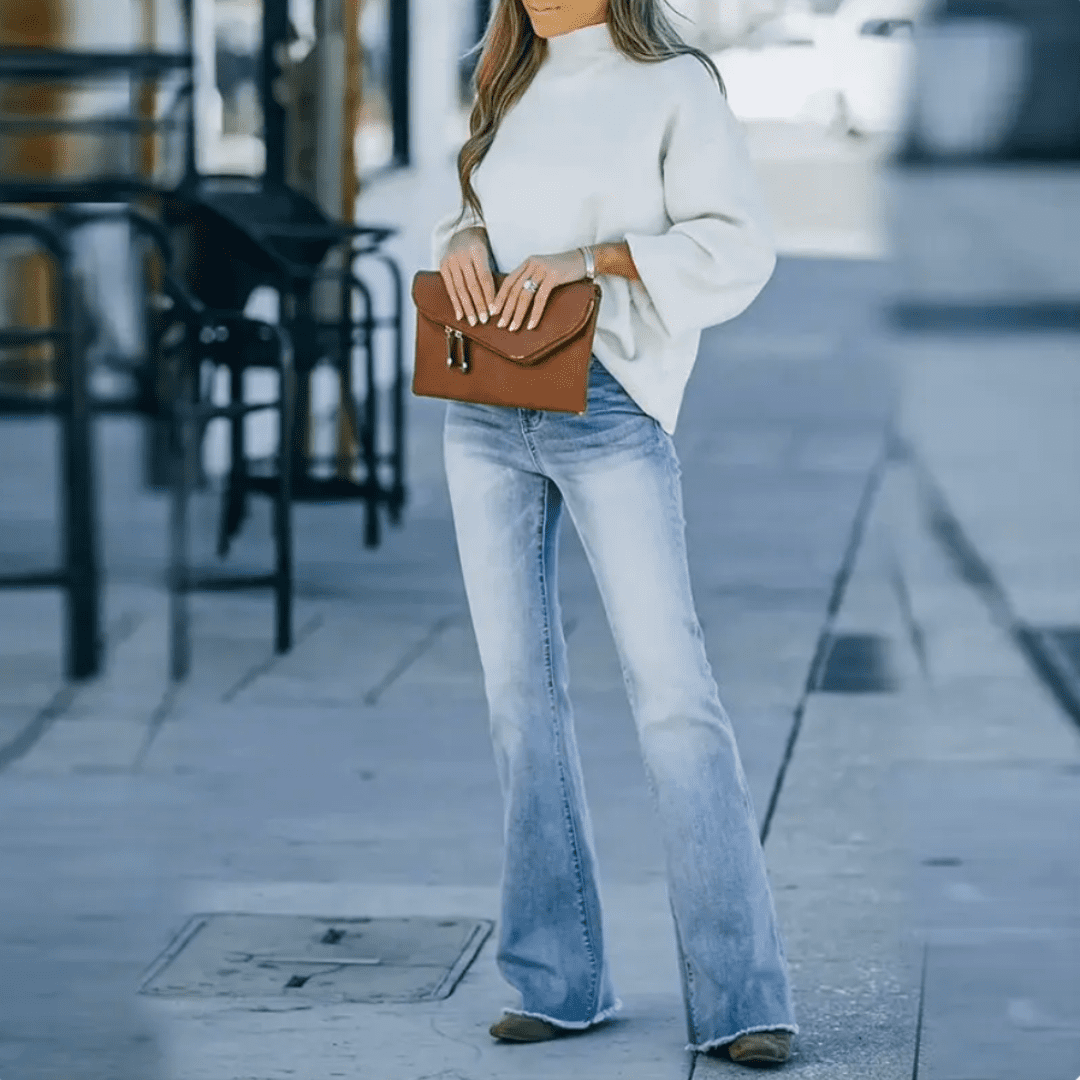 Women's High-Waisted Slim Fit Jeans
