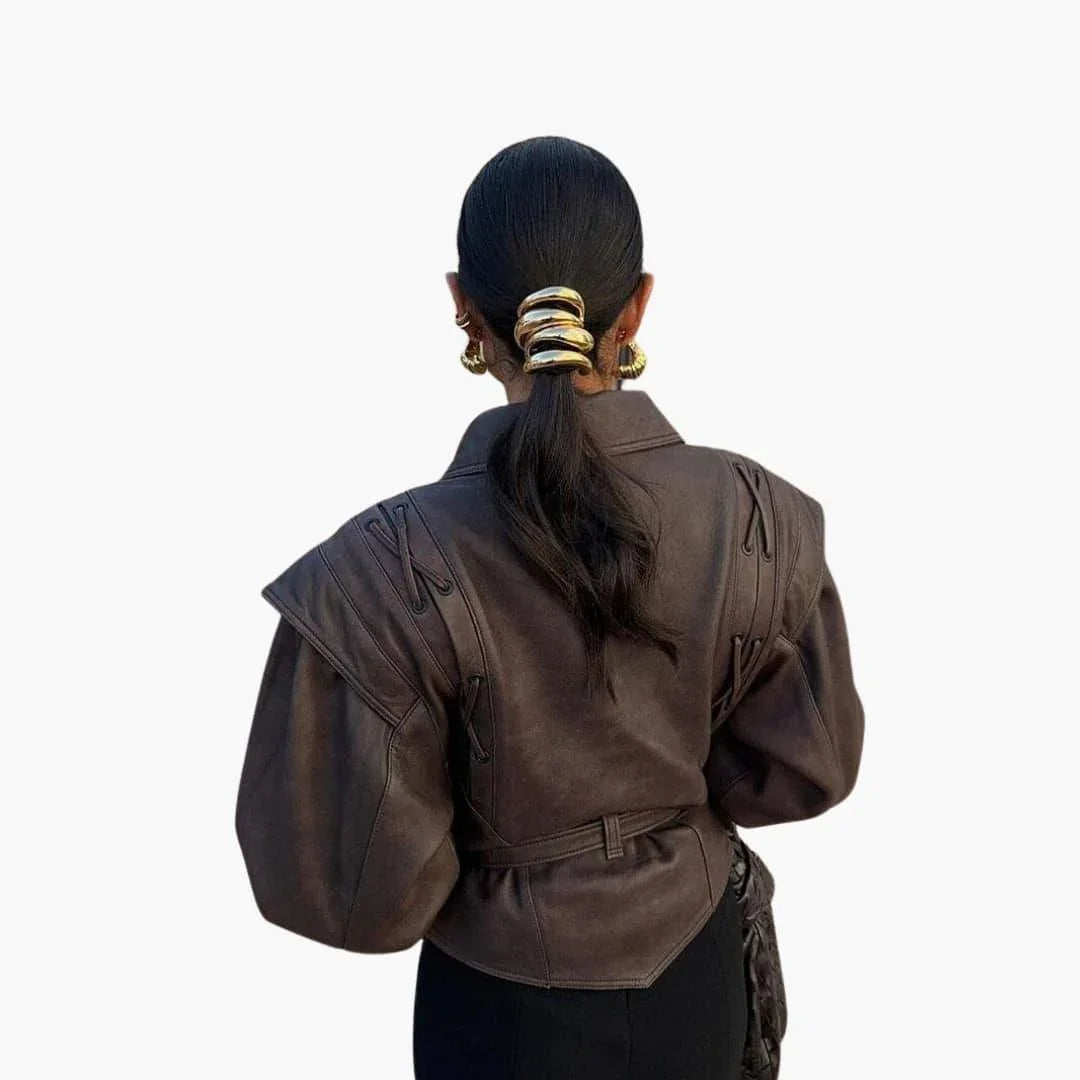 Veste pour femme avec patte de boutonnage