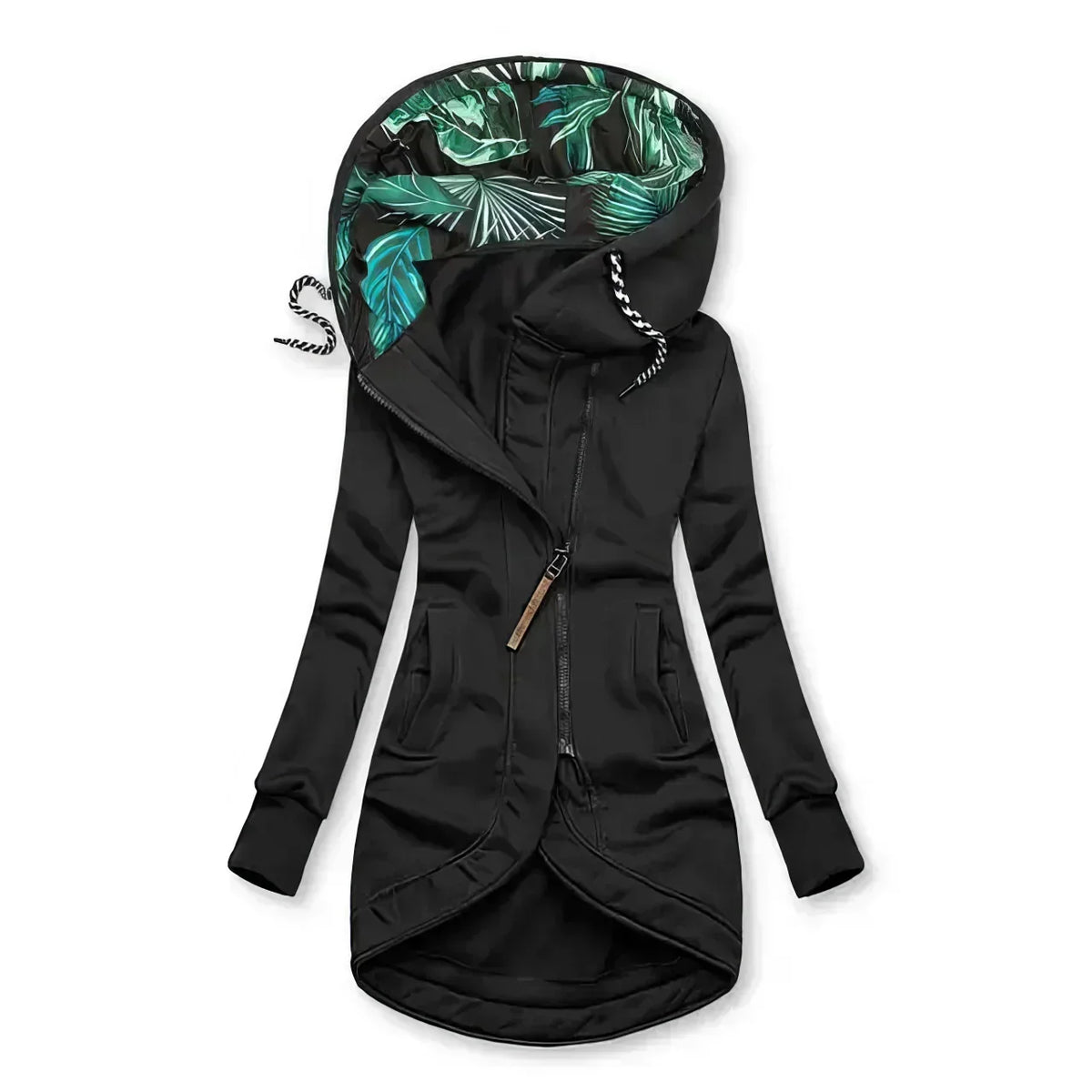 Women's Jacket with Printed Contrast Lining