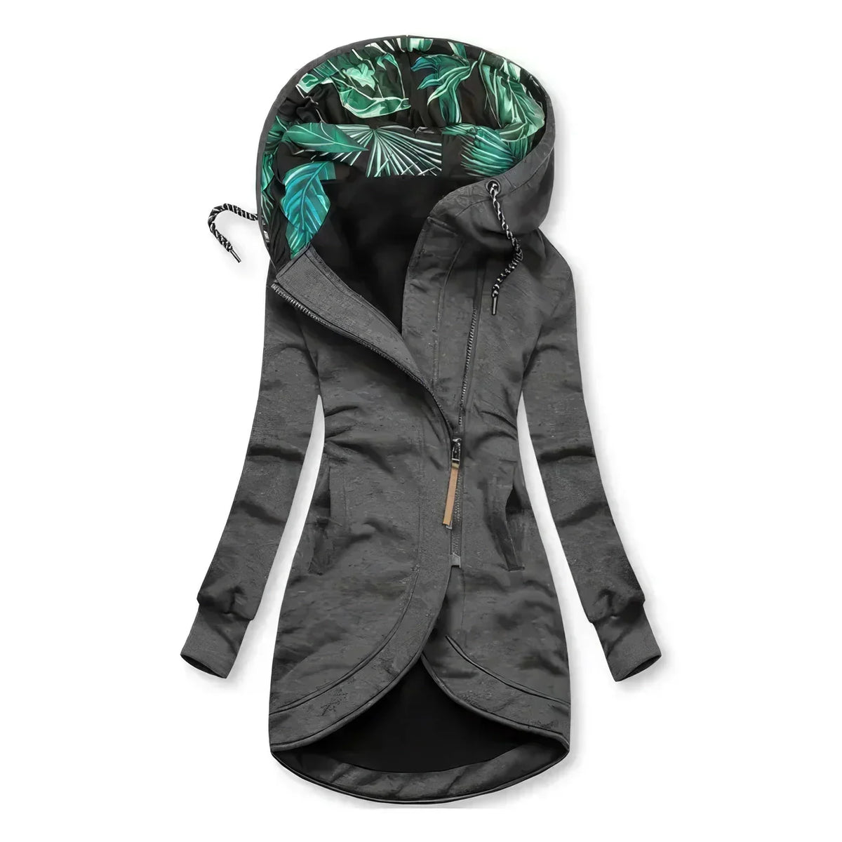 Women's Jacket with Printed Contrast Lining