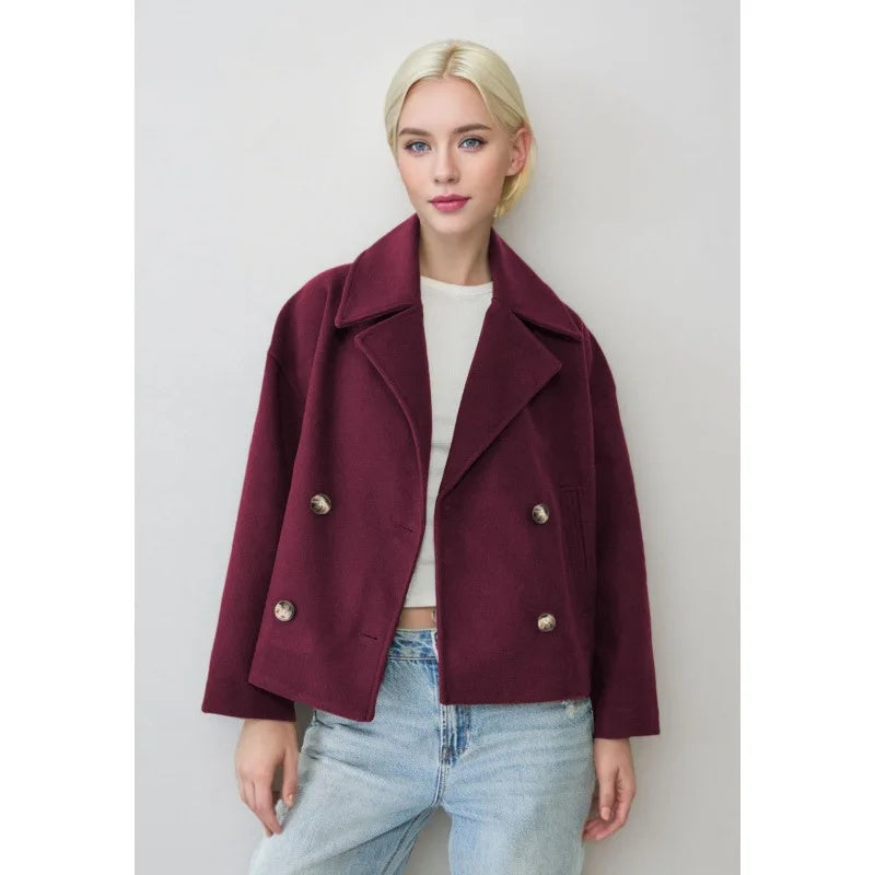 Women's Jacket with Short Cut & Double Breasted | Davy