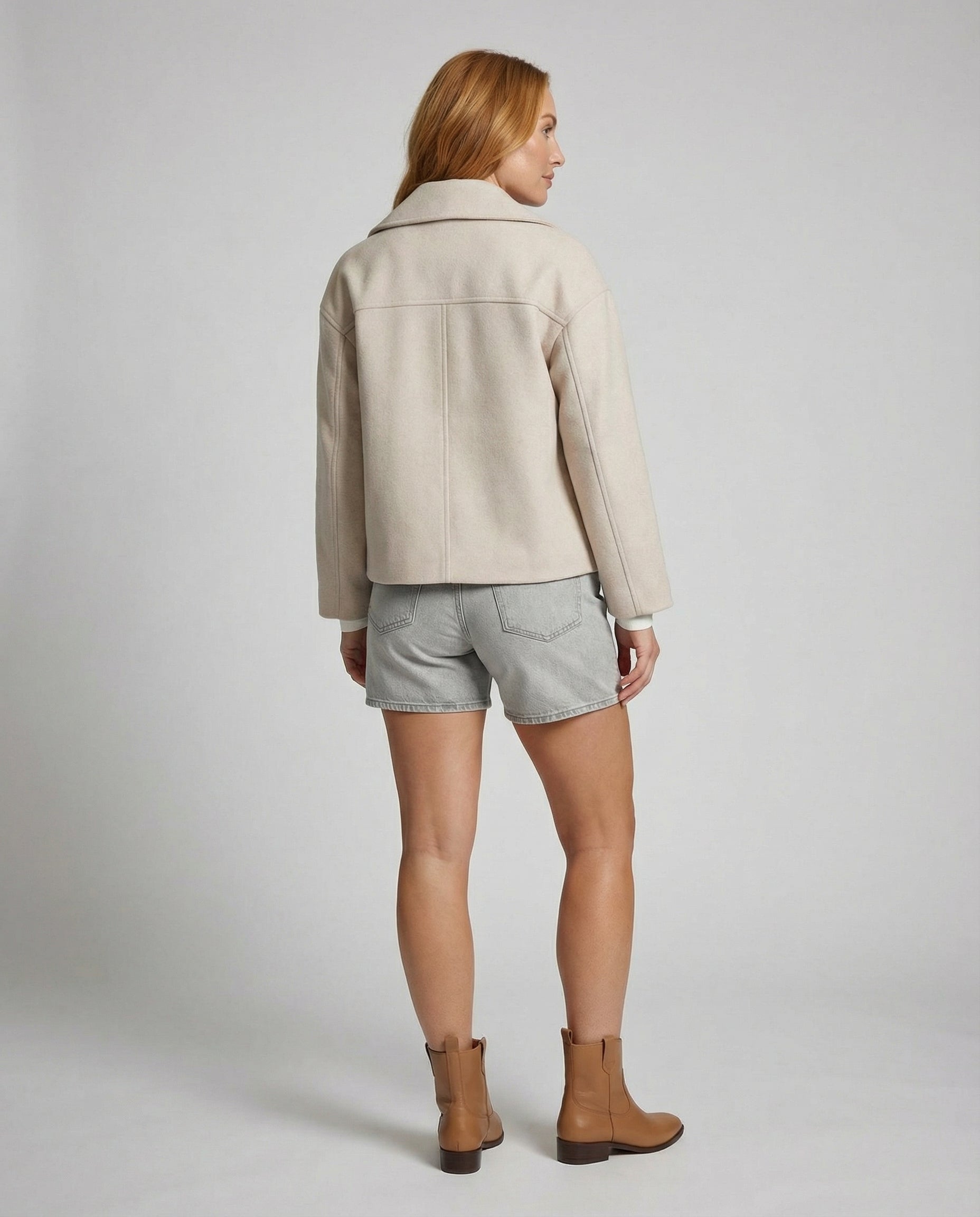 Women's Jacket with Short Cut & Double Breasted | Davy