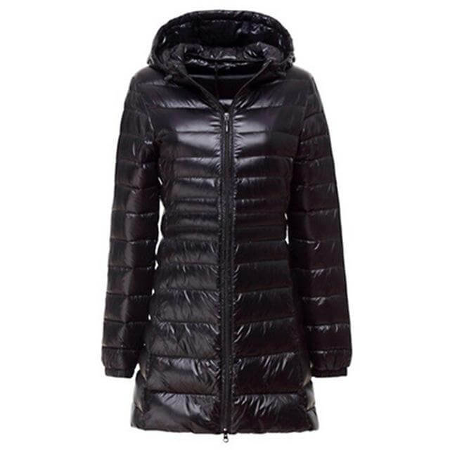Women's Lightweight Long Puffer Jacket