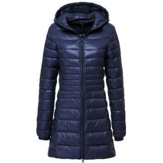 Women's Lightweight Long Puffer Jacket