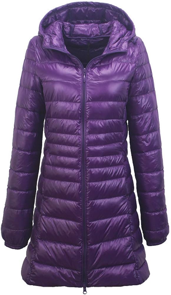 Women's Lightweight Long Puffer Jacket