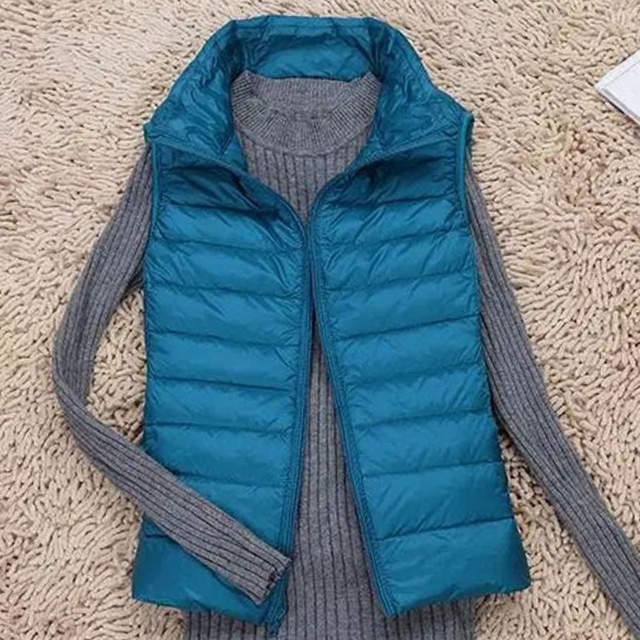 Women's Lightweight Quilted Zip-Front Puffer Vest