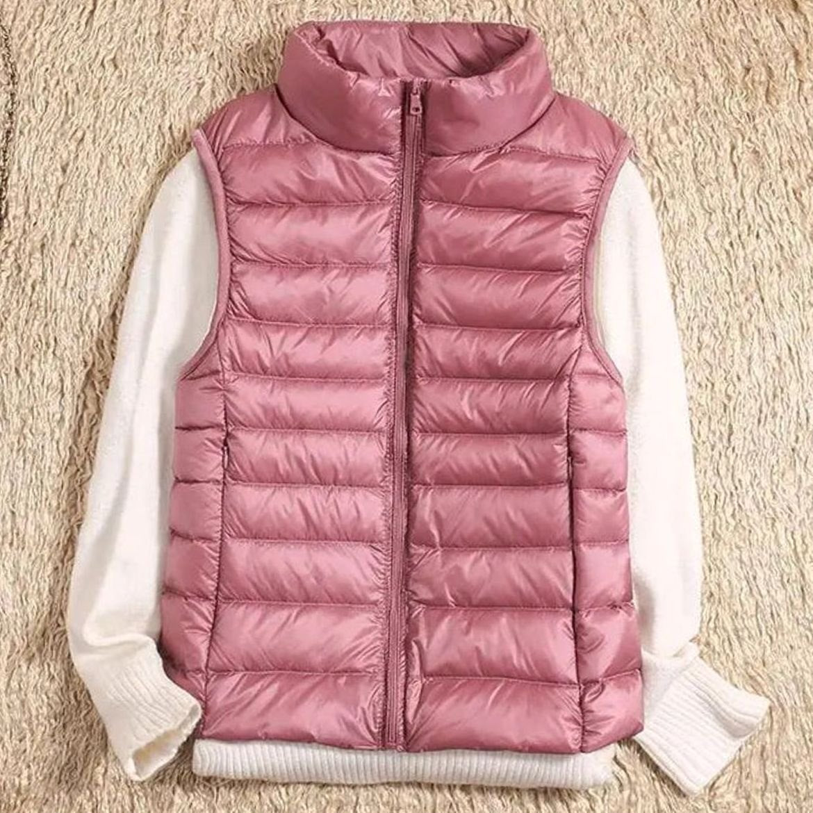 Women's Lightweight Quilted Zip-Front Puffer Vest