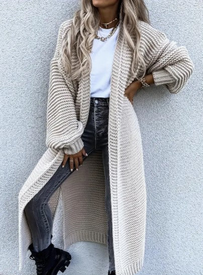 Women's Long Cardigan for Autumn and Winter