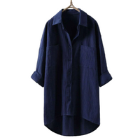 Women's Long-Sleeve Blouse with an Airy Cut