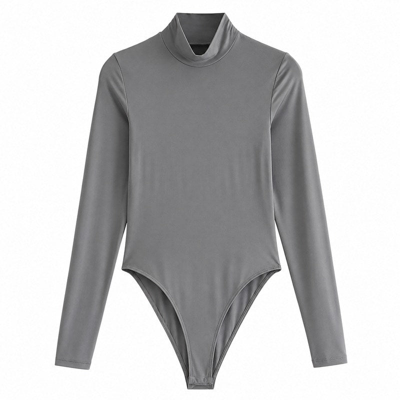 Women's Long Sleeve Turtleneck Bodysuit