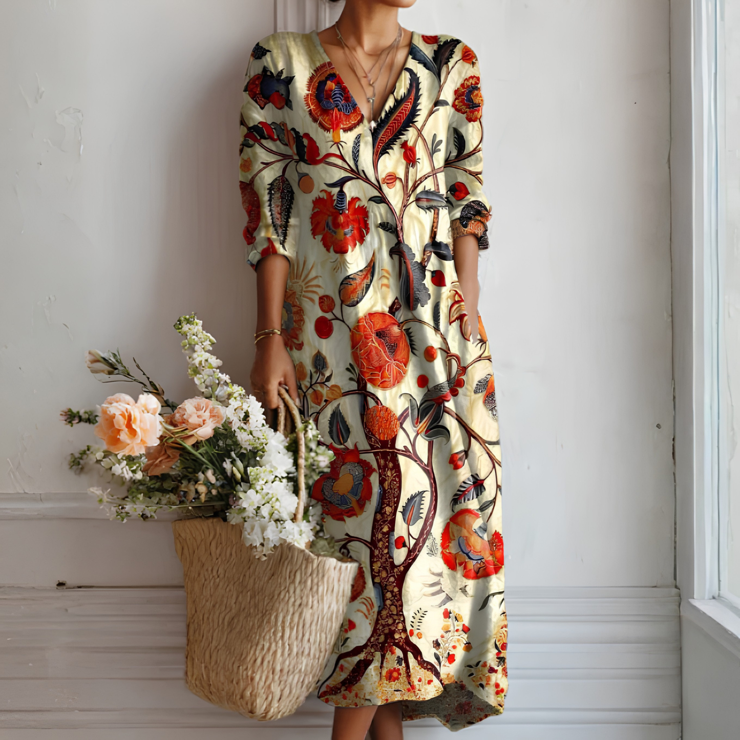 Women's Long-Sleeved Dress