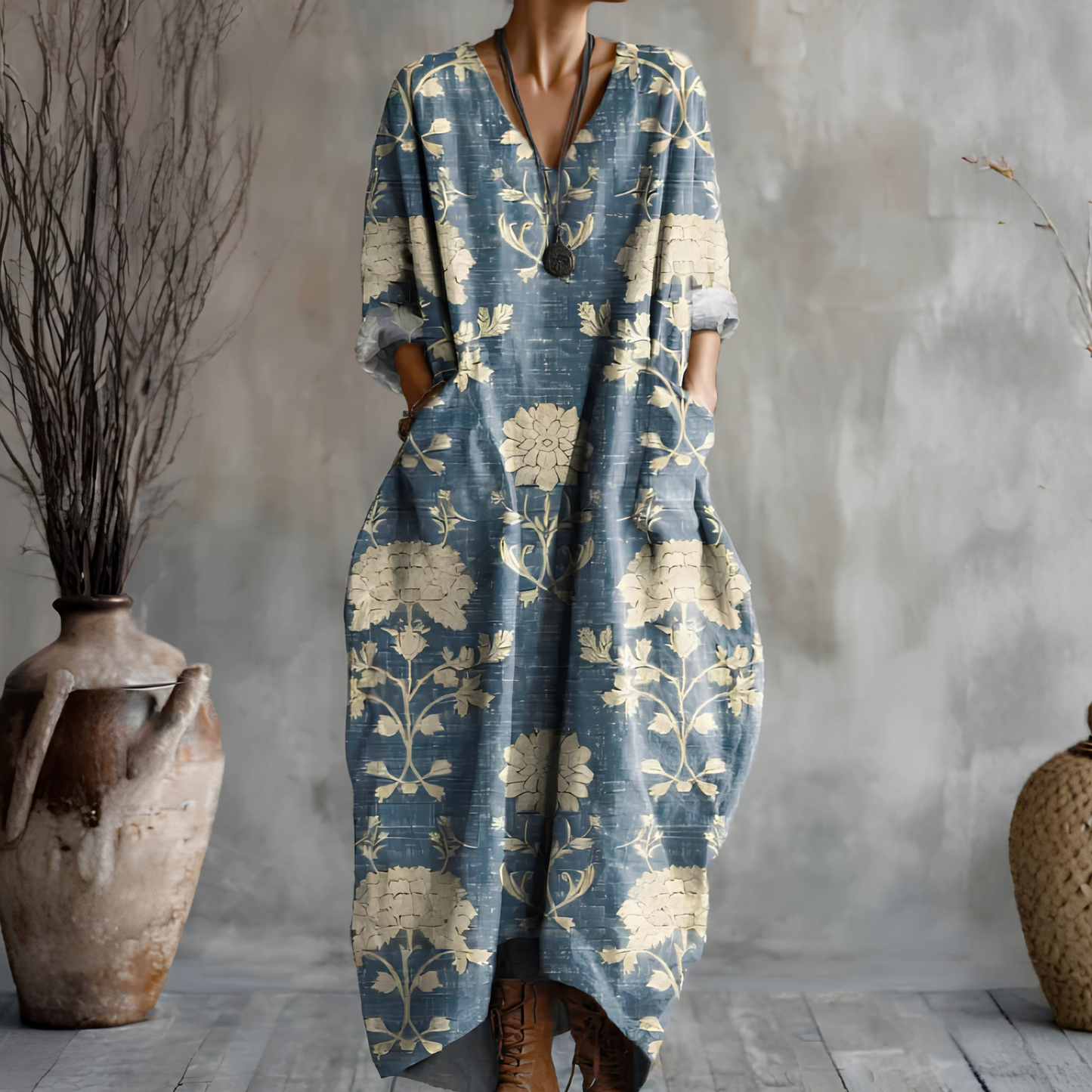 Women's Long-Sleeved Dress