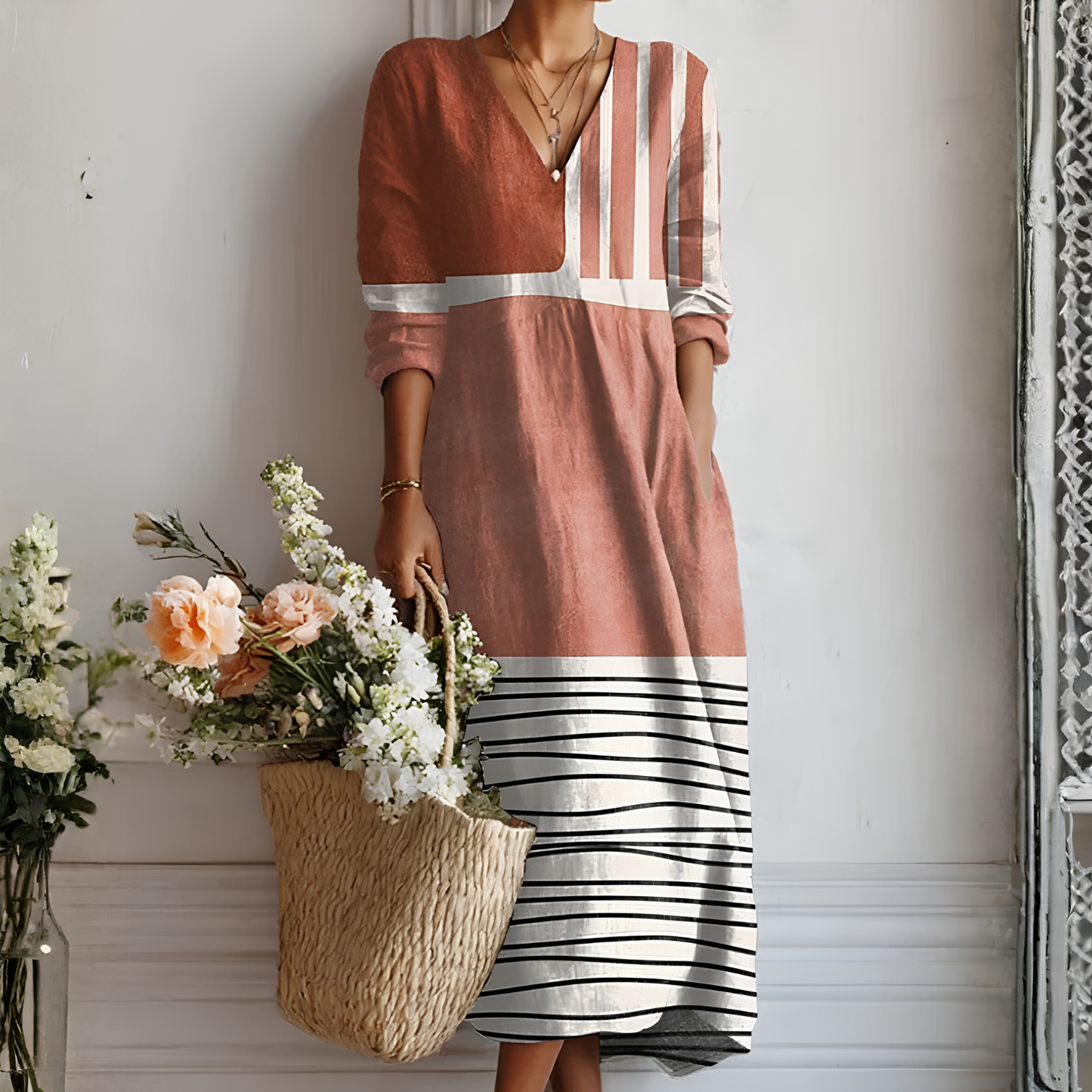 Women's Long-Sleeved Dress