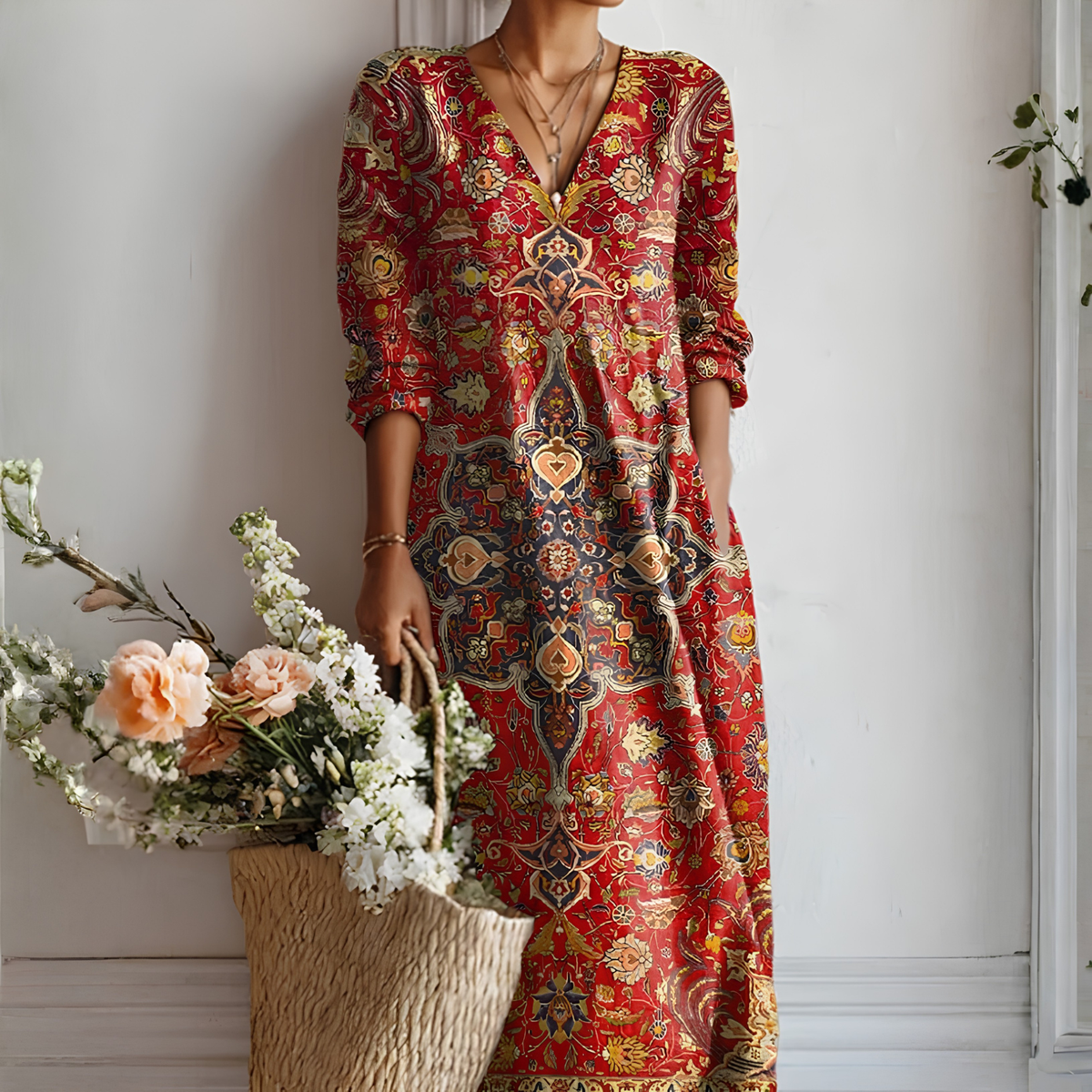 Women's Long-Sleeved Dress