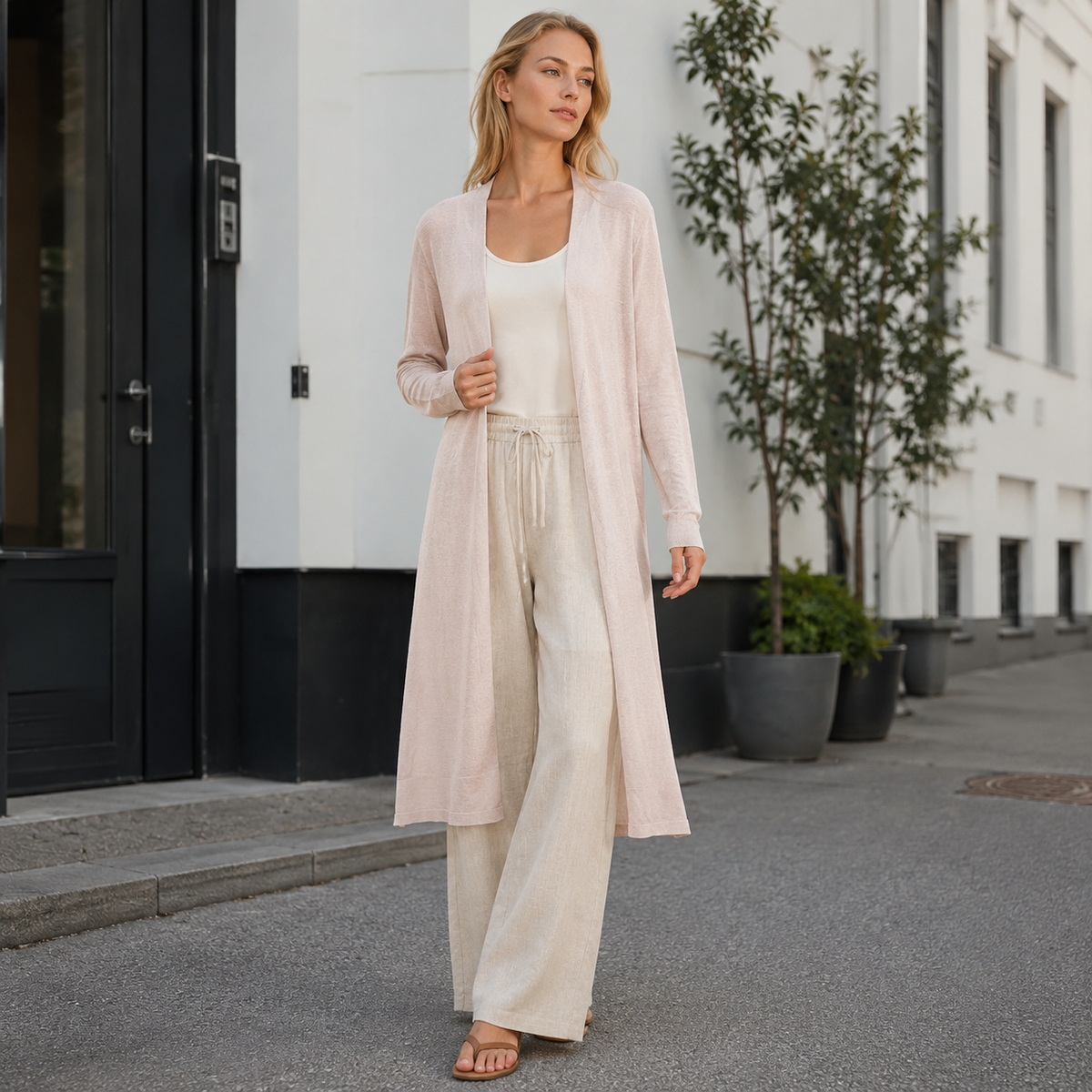 Women's Long Warm Layering Cardigan