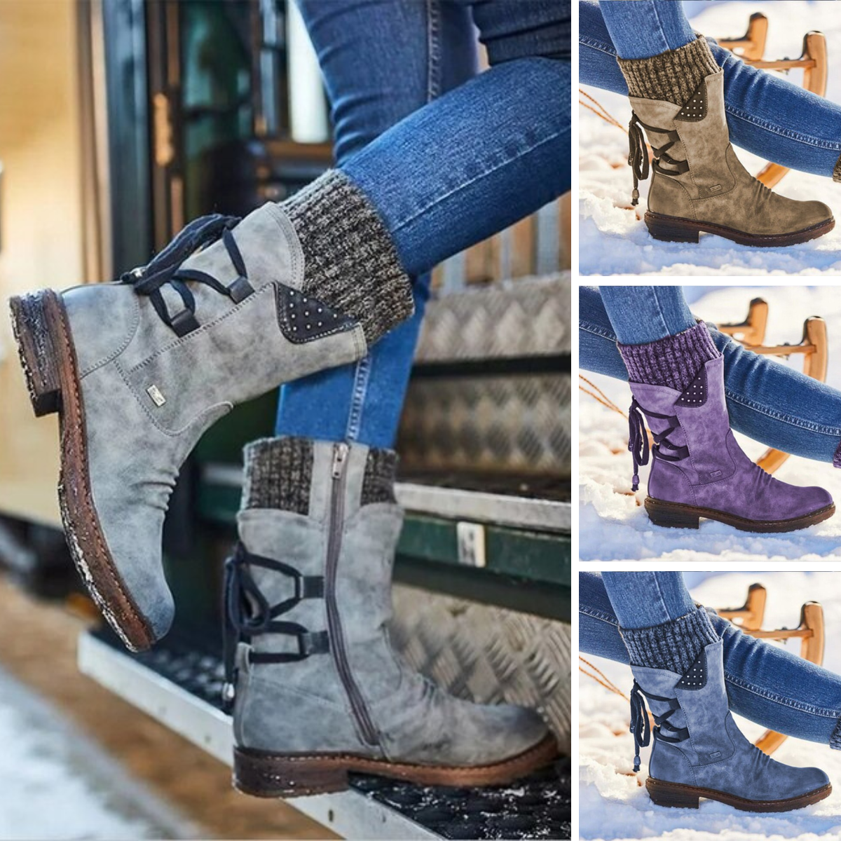 Women's Mid-Calf Snow Boots