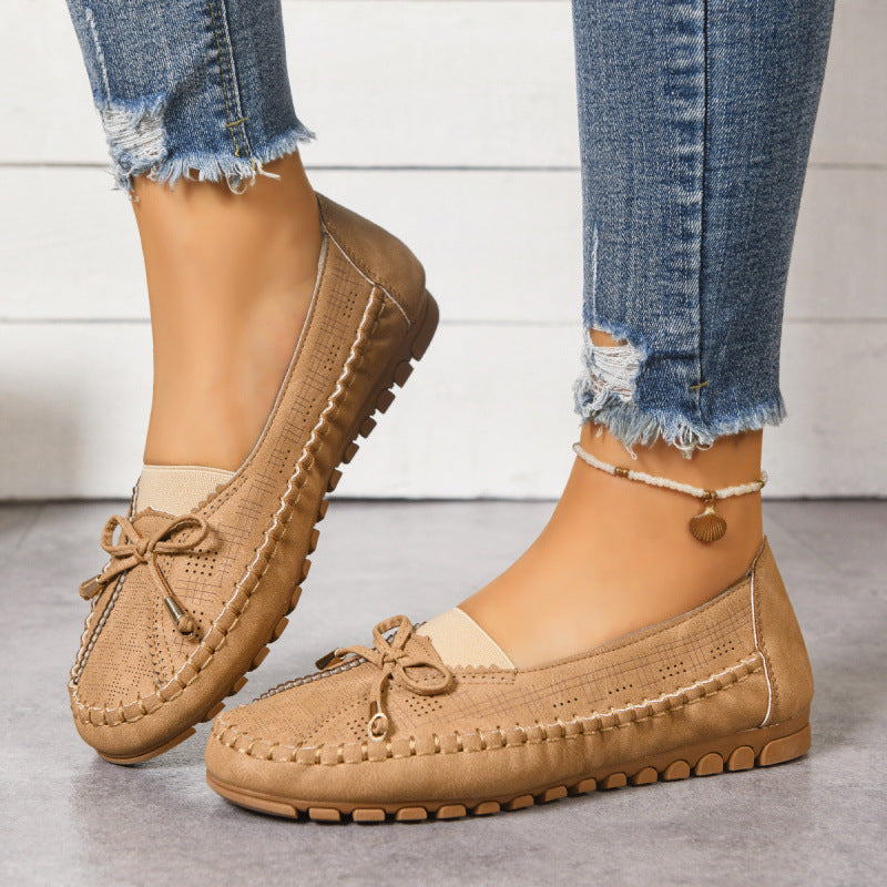 Mocassins orthopédiques pour femme, coupe large et confort rembourré, à enfiler