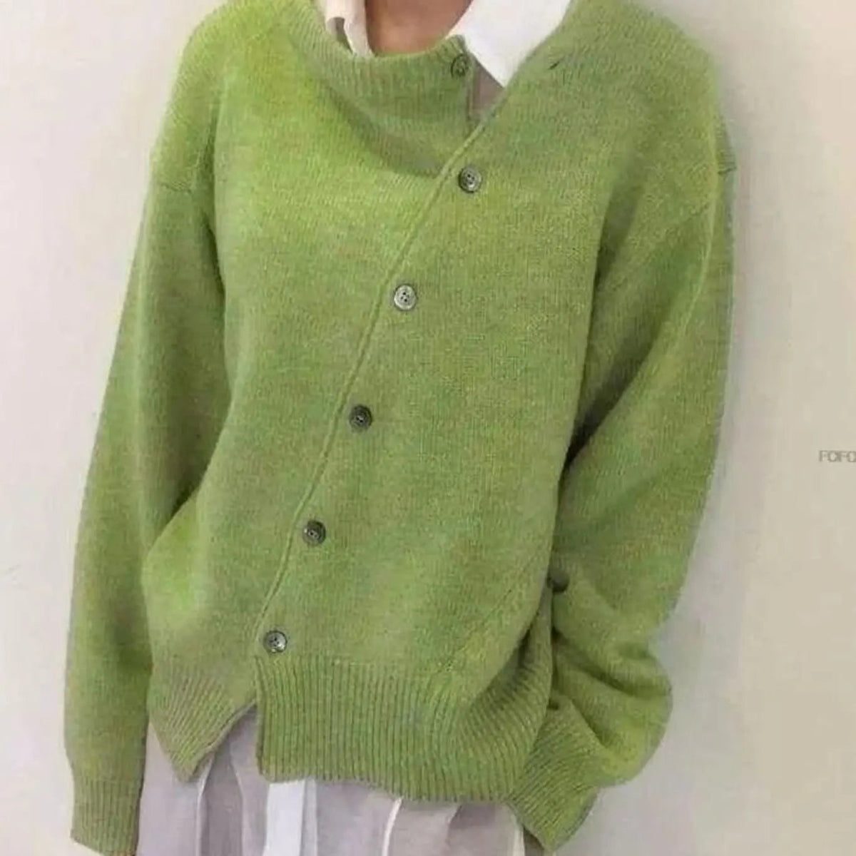 Women's Oversized Chunky Knit Button-Front Ribbed Cardigan
